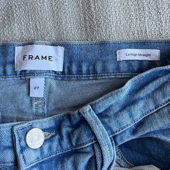 Frame Jeans Women’s 27 Le High Straight Jean Kerwin Light Wash - Picture 6 of 12